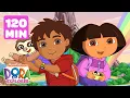 Dora the Explorer \u0026 Diego Primos Team-Up! #4 💥 120 Minutes | Dora \u0026 Friends