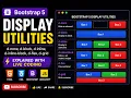 Bootstrap 5 Display Utilities Explained d-none d-block d-inline d-flex d-grid Bootstrap 5