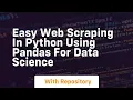 easy web scraping in python using pandas for data science