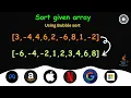 Crack round Sort given array using Bubble Sort in