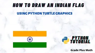 How to draw an Indian Flag using turtle graphics in Python
