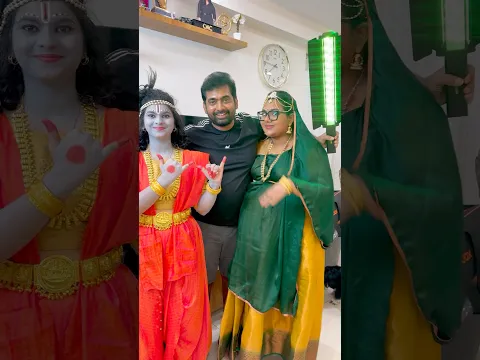 Krishna janmastami kosam Soundarya Chala hardwork chesindhi 😌❤️#youtube #telugu #shorts