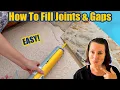 How To Fill Concrete Joints And Gaps With Sikaflex Self-Leveling Sealant And Sand