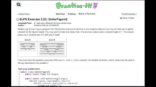 Java Practice It 2 23 DollarFigure nested for loops