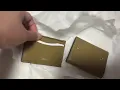 Coach Essential Card Holder Wallet Brass Muted Olive