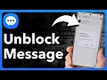 How To Unblock Messages On Android
