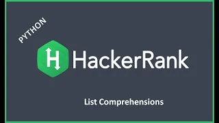 HackerRank List Comprehension Python Code