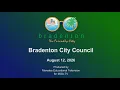 Bradenton City Council Meeting August 12 2026