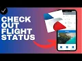 How to check out a flight status in the American Airlines app