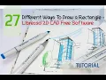 Different Ways To Draw a Rectangle - Librecad 2D CAD Free Software