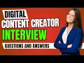 Lagu Top 10 Digital Content Creator Interview Questions and Answers for 2026