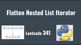 Leetcode 341 Flatten Nested List Iterator