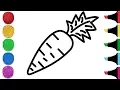 7 Vegetable Coloring Page s for Kids Coloring Teach How to Draw Vegetables
