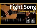Download Lagu 8.FightSong - Eve (Chainsaw man ED) 【★★★☆☆】 | Guitar tutorial | (TAB+Chords)