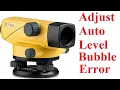 Auto level bubble error adjustment in English Survey Nepal