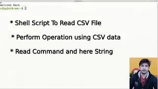 Shell Script to read CSV file read command with here string in shell scripting read command IFS