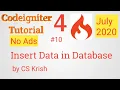 How to Insert Data in Database using Codeigniter 4