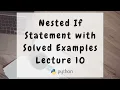 Nested if Statement in Python Programming with Solved Example in Urdu Hindi