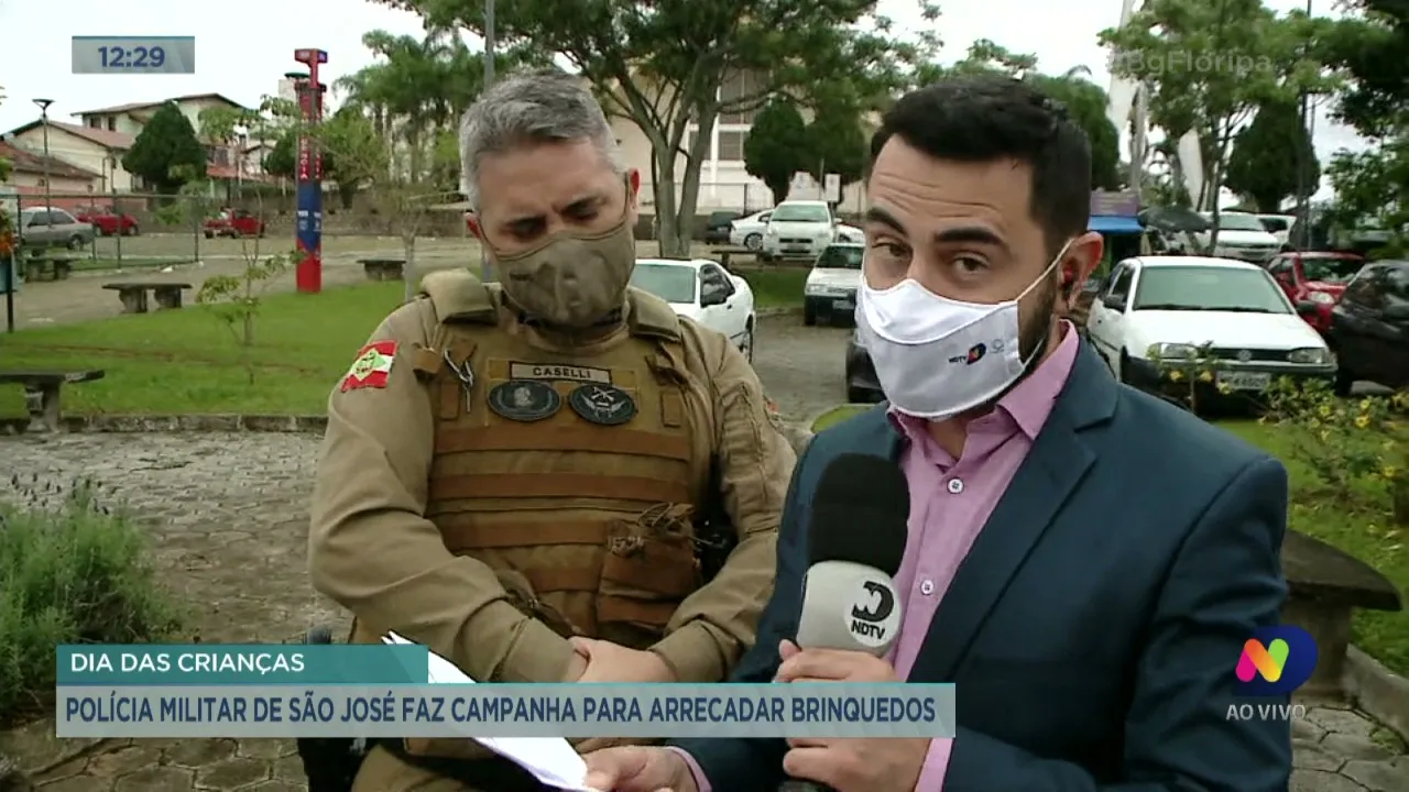 Polícia Militar de São José faz campanha para arrecadar brinquedos