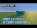 Minecraft code system tutorial Easy Build