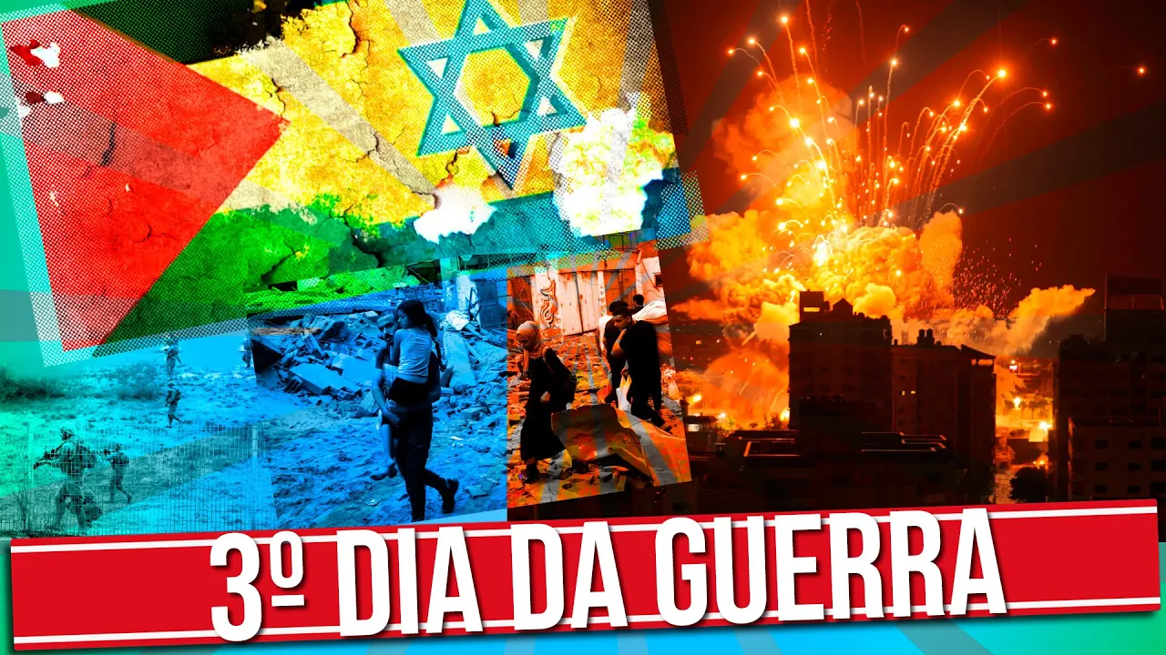3° DIA DE GUERRA: ISRAEL ATACA E PROMOVE BLOQUEIO A GAZA