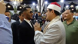 الفنان محمد رمضان بيقول للشيخ محمود الشحات انت نمبر وان في عزاء الدكتور حسام عمر 