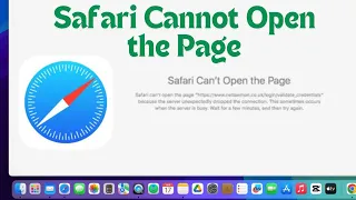 How To Fix Safari Cannot Open The Page On MacBook Safari Not Working Properly On Mac 