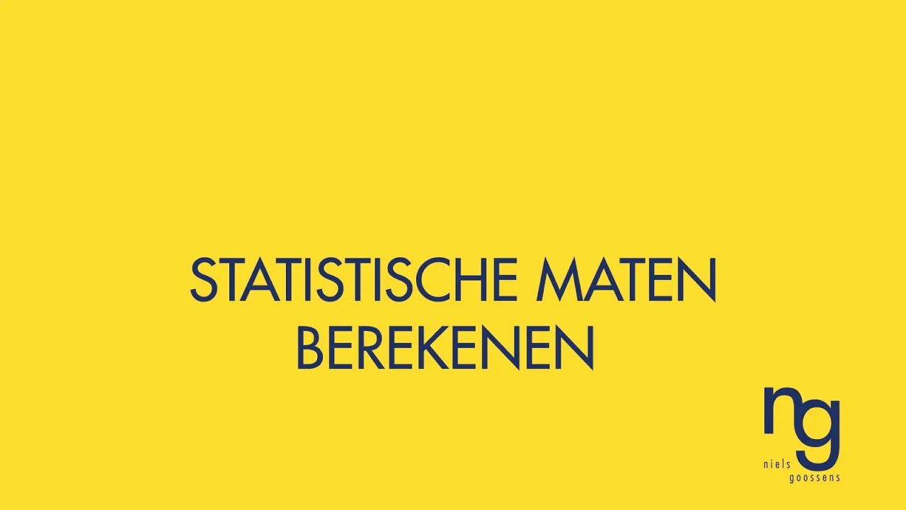 Statistische maten (gemiddelde, variantie en covariantie) berekenen a.d.h.v. een proportiefunctie