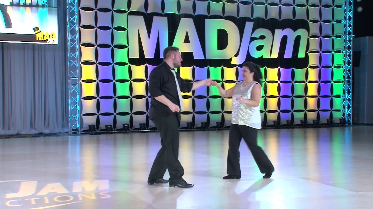 MADjam 2017 Pro Am Spotlight Follower Jen Schanaberger with Sammy Powers