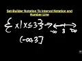 Converting Set-Builder Notation to Interval Notation and Number Line Pre-Calculus