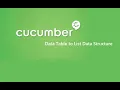 19 Cucumber Framework BDD Data Table to List Data Structure