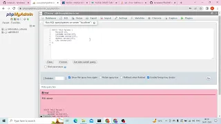 - No database selected