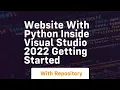 Website with python inside visual studio 2022 getting started