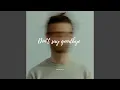 Don't say goodbye