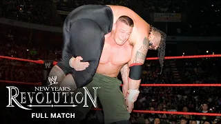 full match john cena vs umaga wwe title match wwe new year s revolution 2007
