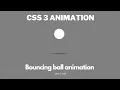 CSS 3 bouncing ball animation with shadow css 3 animation tutorial
