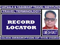 RECORD LOCATOR TRAVEL TERMINOLOGY