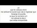 Te conozco bien marc anthony con letra