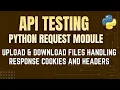 API Testing with Python Request Module File Upload Download Cookies and Headers by Mr Madan