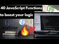 40 JavaScript Functions From Beginner to Advanced