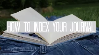 How to Index Your Journal and why it s important