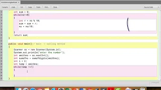 Java Tutorials 48 - Smith Number Using Methods