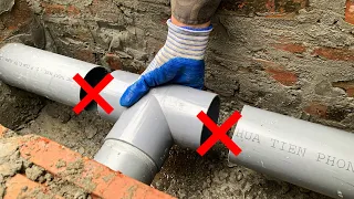 Mistakes When Installing PVC Drainage Pipes A Secret Tip From a 60-year-old Plumber Will Help You