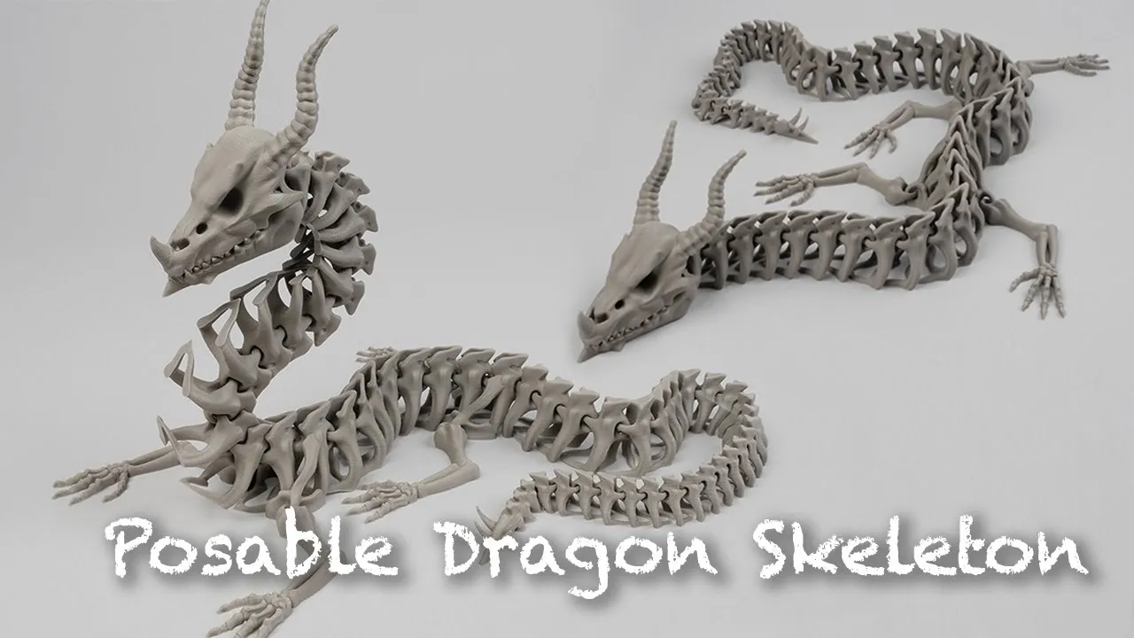 Posable Dragon Skeleton video thumbnail