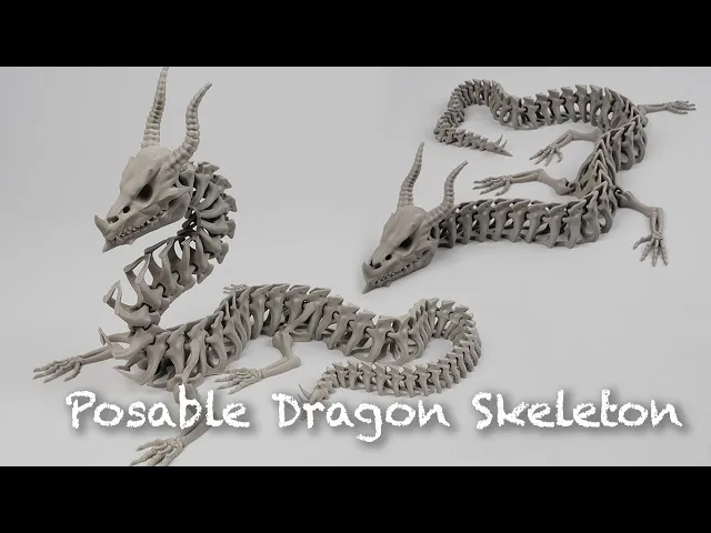 Posable Dragon Skeleton video thumbnail