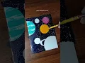 Beautiful Space and galaxy painting with poster colours