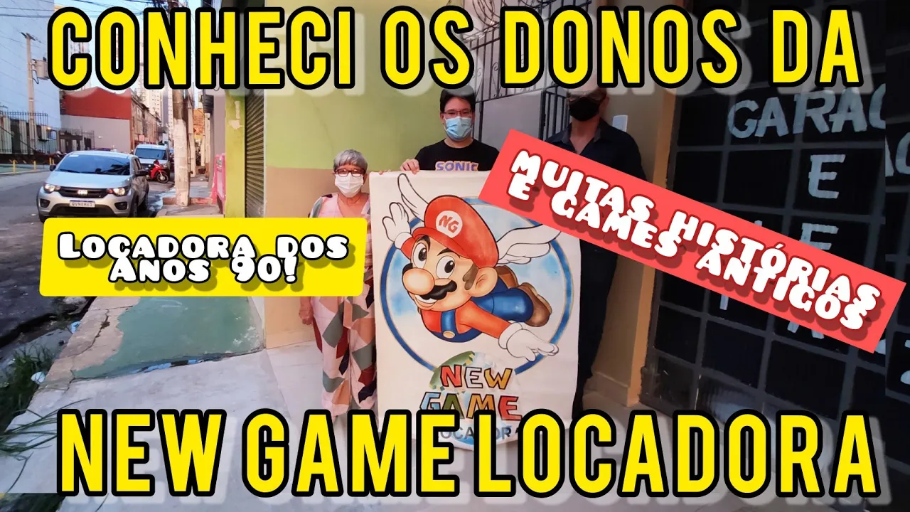 Conheci os donos da antiga locadora NEW GAME dos anos 90 e conversamos muito!