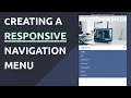 How to create a simple animated responsive navigation menu with HTML CSS ad JavaScript
