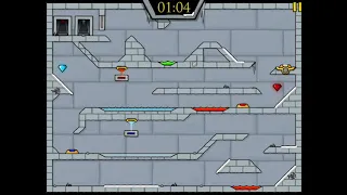 Can you beat 4 levels of Fireboy Watergirl Ice Temple in under 4 mins Day 7 of