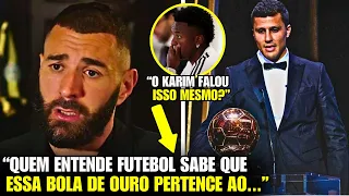🚨 EITA! Olha o que o BENZEMA falou sobre o VINI e a BOLA DE OURO HOJE!